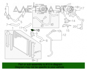 Capacul radiatorului Toyota Camry v40