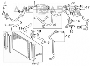 Capacul radiatorului Toyota Camry v40