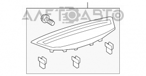 Capacul de bord superior pentru Toyota Camry v40 gri.