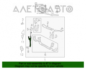 Bara de blocare a capotei Toyota Camry v40