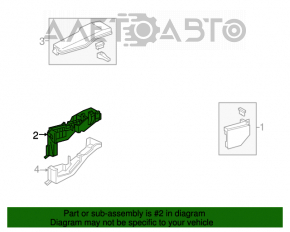 Cutie siguranțe sub capotă Lexus ES350 07-12 elemente de fixare rupte, fără capac