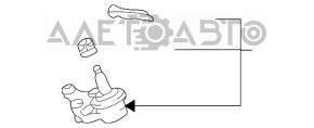 Rotula fata dreapta Lexus RX300 RX330 RX350 RX400h 04-09 nou original OEM