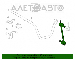 Bara de stabilizare spate stânga pentru Lexus RX300 RX330 RX350 RX400h 04-09.