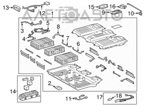 Verificarea bateriei pentru Toyota Highlander 08-13 hibrid.