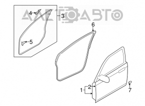 Дверь голая передняя левая Mazda CX-7 06-09