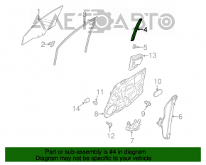 Направляющая стекла передняя левая Mazda CX-7 06-09