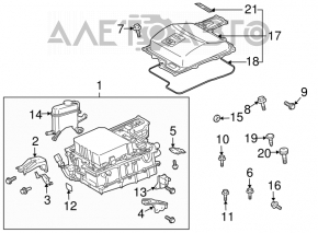 Capacul invertorului superior Toyota Prius 20 04-09