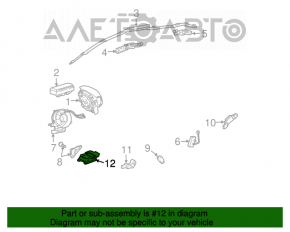 Modulul airbag SRS calculator pentru airbag-urile de siguranță Toyota Prius 2004-2009