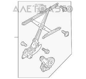 Geam electric cu motor, față stânga, Suzuki Kizashi 10-15