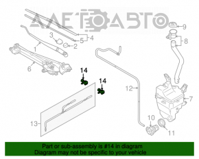 Injectoarele de spălare stânga pentru Suzuki Kizashi 10-15