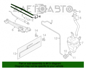 Perie de ștergător pentru Suzuki Kizashi 10-15