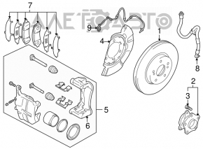 Senzor ABS dreapta fata Suzuki Kizashi 10-15