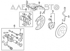 Senzor ABS spate dreapta Suzuki Kizashi 10-15