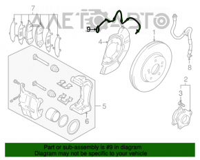 Senzor ABS frontal stânga Suzuki Kizashi 10-15