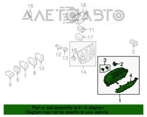 Tabloul de bord Suzuki Kizashi 10-15