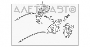 Blocarea ușii din spate stânga a Subaru Outback 10-14