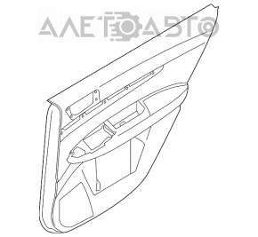 Capacul ușii, cartela din spate dreapta Subaru Outback 10-14