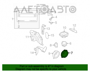 Difuzor ușă față dreapta Subaru Outback 10-14