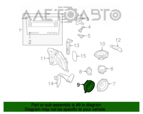 Difuzorul din spate stânga al Subaru Outback 10-14 este strâns