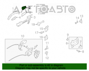 Заглушка внешней ручки задней левой Subaru Outback 10-14