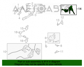 Burlanul de blocare din fața stânga a Subaru Outback 10-14 Б/У неоригинал