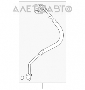 Tubul de aer condiționat din fier/cauciuc pentru Subaru Outback 10-14 3.6