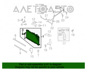 Radiator de răcire apă Subaru Outback 10-14 3.6