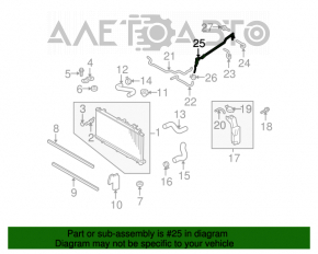 Tubul de răcire a sistemului de ulei pentru Subaru Outback 10-14 2.5 3.6