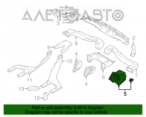 Воздуховод левый Subaru Outback 10-14