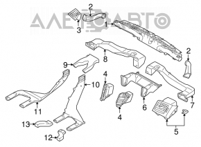 Воздуховод левый Subaru Outback 10-14