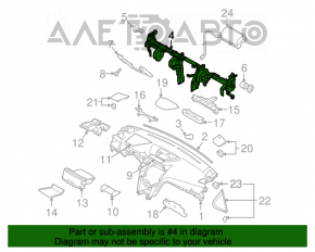 Труба подторпедная усиление Subaru Outback 10-14