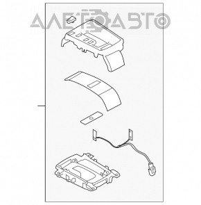 Накладка шифтера КПП Subaru Outback 10-14