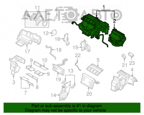 Печка в сборе Subaru Outback 10-14 auto