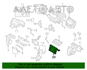 Evaporator Subaru Legacy 15-19 cu senzor de temperatură