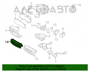 Controlul climatizării pentru Subaru Outback 10-14 automat