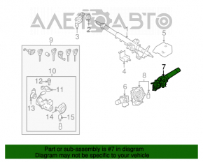 Comutatorul de sub volan stânga pentru farurile de ceață Subaru Outback 10-14