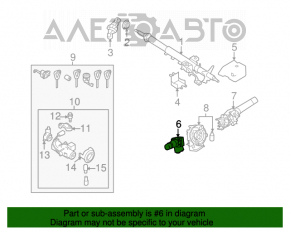 Comutatorul de sub volan din dreapta pentru Subaru Outback 10-14.