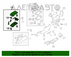 Консоль центральная подлокотник Subaru Outback 10-14