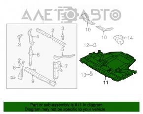 Защита двигателя передняя Subaru Outback 10-14