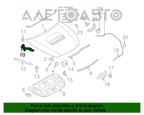 Capota dreapta a Subaru Outback 10-14, noua, neoriginala.