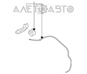 Трос открытия замка капота Subaru Outback 10-14