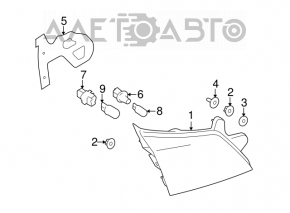 Lampa interioară pentru capacul portbagajului stânga Subaru Outback 10-14