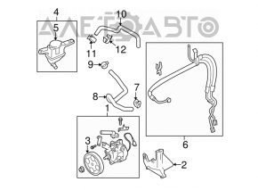 Шланг высокого давления ГУР Subaru Outback 10-14 3.6