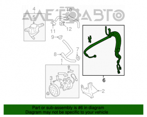 Шланг высокого давления ГУР Subaru Outback 10-14 3.6