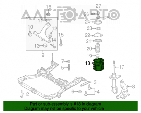 Пружина передняя левая Subaru Outback 10-14 2.5