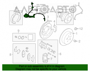 Senzor ABS spate dreapta Subaru Outback 10-14