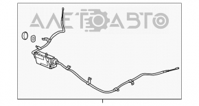 Mecanismul frânei de staționare pentru Subaru Outback 10-12