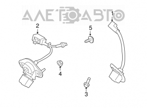 Camera de vizionare spate pentru Subaru Outback 10-14