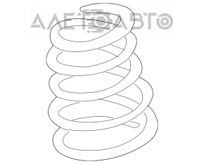 Arcul de suspensie din față dreapta Toyota Prius 2004-2009, rigiditate albastru, roșu.