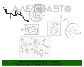 Провод датчика ABS передний левый Lexus GS300 GS350 GS430 GS450h 06-11 rwd